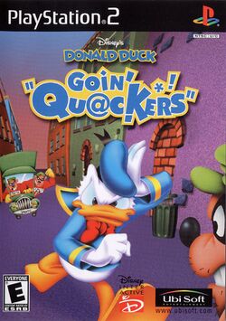 Box artwork for Donald Duck: Goin' Quackers.