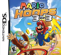 Box artwork for Mario Hoops 3-on-3.