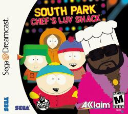 Box artwork for South Park: Chef's Luv Shack.