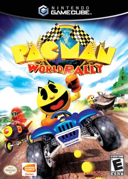 Box artwork for Pac-Man World Rally.