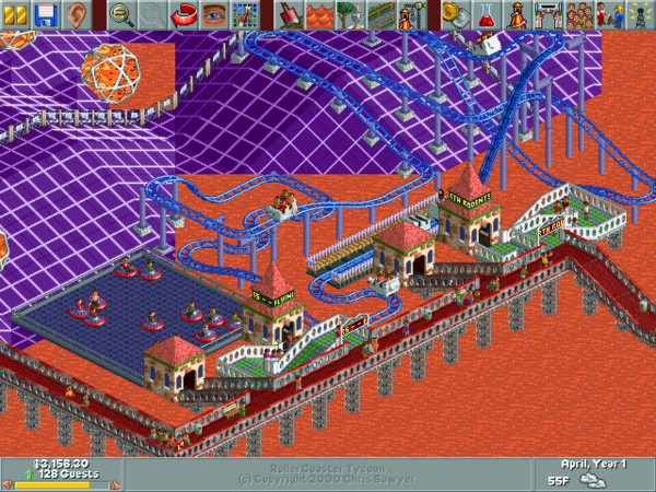 RollerCoaster Tycoon: Loopy Landscapes/Icarus Park — StrategyWiki ...