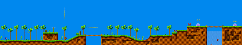 Sonic The Hedgehog - Green Hill Zone - Flat