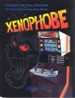 Box artwork for Xenophobe.
