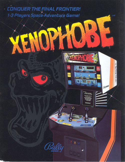 Jeu Atari 2600 Xenophobe En Version PAL (N°8829S) - Cartouche Seule, état Correct, étiquette Décolorée