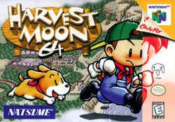 Box artwork for Harvest Moon 64.