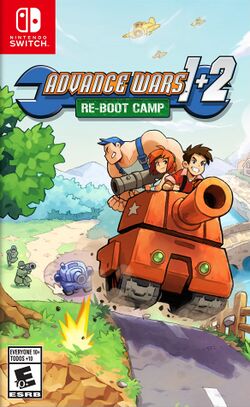 Box artwork for Advance Wars 1+2: Re-Boot Camp.
