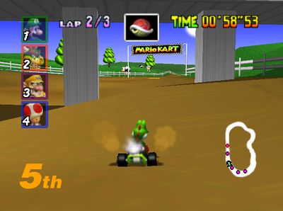 Mario Kart 64/Moo Moo Farm — StrategyWiki | Strategy guide and game ...