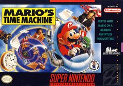 Box artwork for Mario's Time Machine.