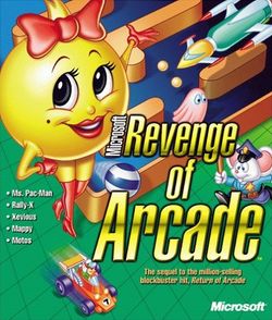 Box artwork for Microsoft Revenge of Arcade.