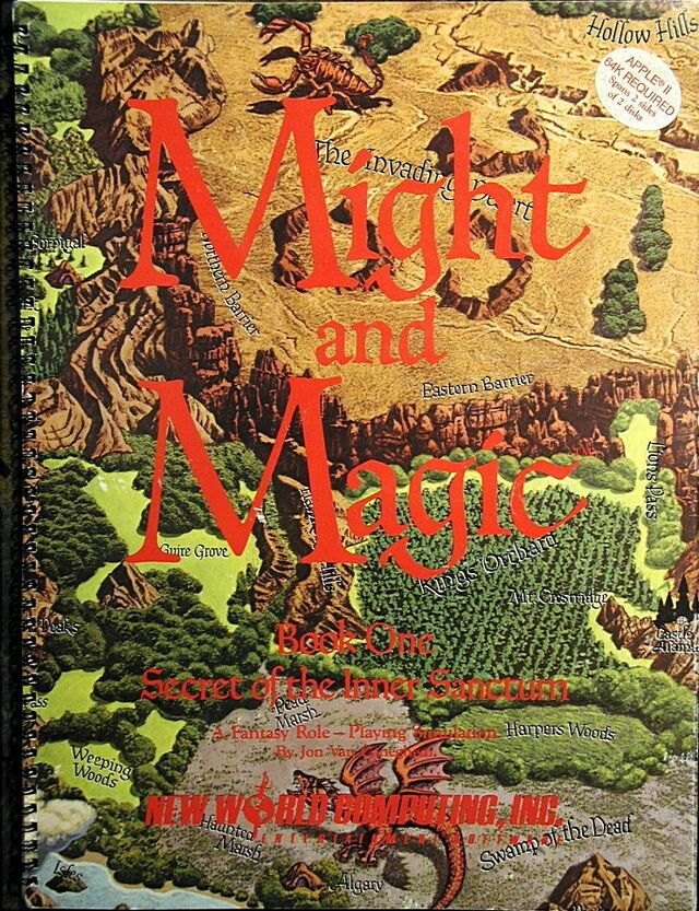 PC-8801SR Might and Magic Book1 完品 PC-8801SR Might and Magic