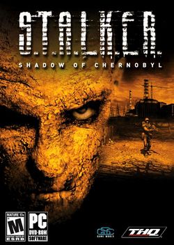 Box artwork for S.T.A.L.K.E.R.: Shadow of Chernobyl.