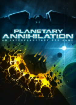 Box artwork for Planetary Annihilation.