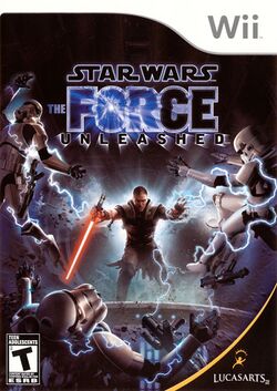 Box artwork for Star Wars: The Force Unleashed.