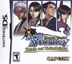 Box artwork for Phoenix Wright: Ace Attorney - Trials and Tribulations.