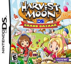 Box artwork for Harvest Moon DS: Grand Bazaar.