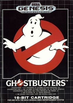 Box artwork for Ghostbusters.