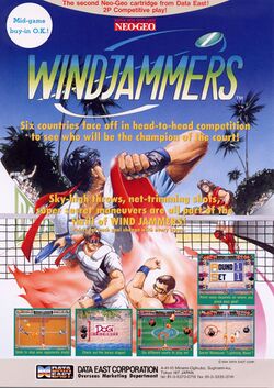Box artwork for Windjammers.