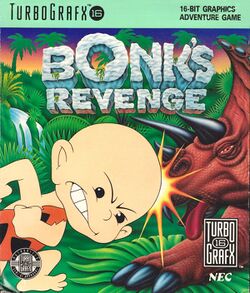 Box artwork for Bonk's Revenge.