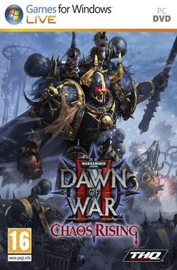 Box artwork for Warhammer 40,000: Dawn of War II: Chaos Rising.