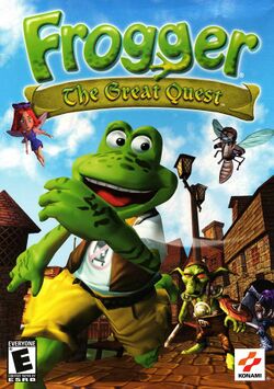 Box artwork for Frogger: The Great Quest.