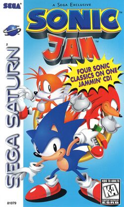 Box artwork for Sonic Jam.