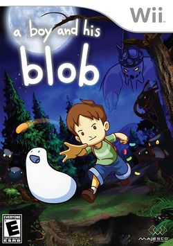 Box artwork for A Boy and His Blob.