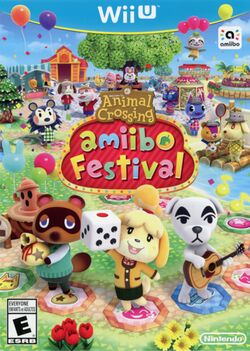 Box artwork for Animal Crossing: amiibo Festival.