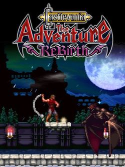 Box artwork for Castlevania: The Adventure ReBirth.