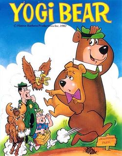 The logo for Yogi Bear.