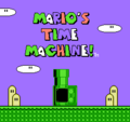 Mario's Time Machine title screen
