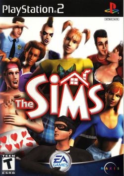 Box artwork for The Sims.