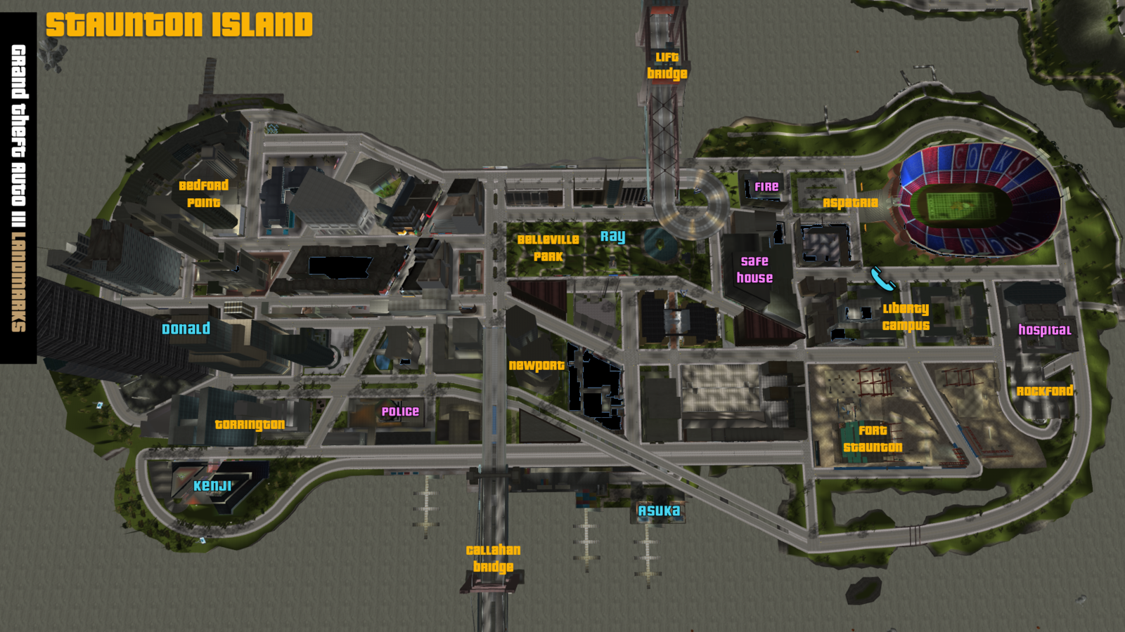 Grand Theft Auto III/Maps — StrategyWiki Strategy guide and game reference wiki