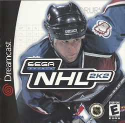 Box artwork for NHL 2K2.