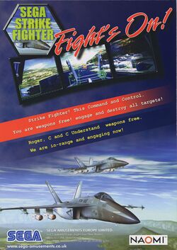 Box artwork for Sega Strike Fighter.