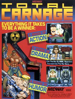 Box artwork for Total Carnage.