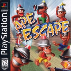 Box artwork for Ape Escape.