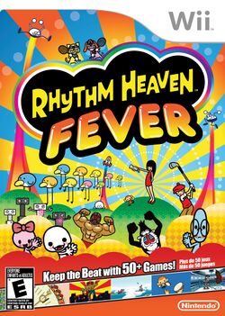 Box artwork for Rhythm Heaven Fever.