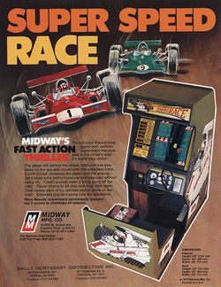 Box artwork for Super Speed Race.