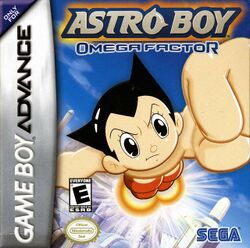Box artwork for Astro Boy: Omega Factor.