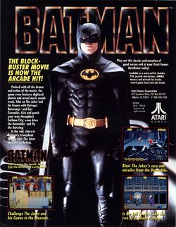 Box artwork for Batman (Arcade).