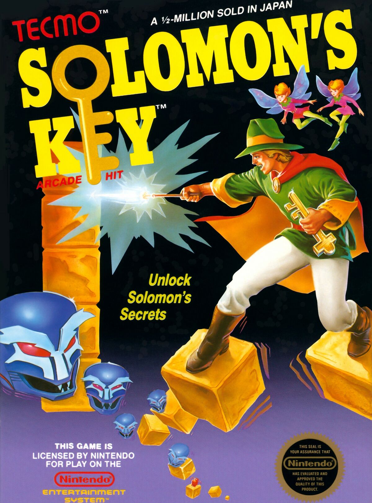 File:Solomon's Key NES box.jpg — StrategyWiki | Strategy guide and game ...