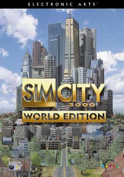 Box artwork for SimCity 3000.