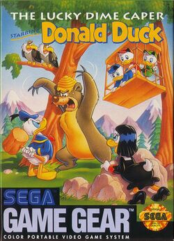 Box artwork for The Lucky Dime Caper Starring Donald Duck.