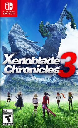 Box artwork for Xenoblade Chronicles 3.