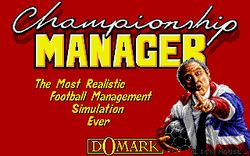 Box artwork for Championship Manager.