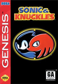 Box artwork for Sonic & Knuckles.