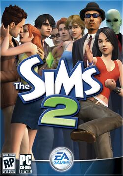 Box artwork for The Sims 2.