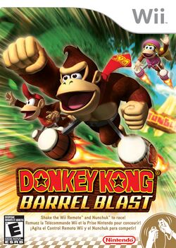 Box artwork for Donkey Kong Barrel Blast.
