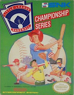 Box artwork for Little League Baseball: Championship Series.