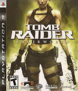 Box artwork for Tomb Raider: Underworld.